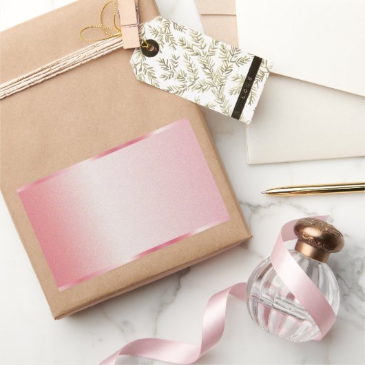 お名前ロゴ テキスト ラベル ローズゴールド テンプレートを追加 (ギフト)