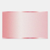 お名前ロゴ テキスト ラベル ローズゴールド テンプレートを追加 (正面)