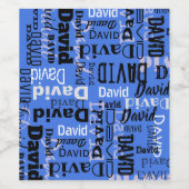 お名前ワインボトル結婚式の誕生日ラベル ワインラベル (シングルラベル)