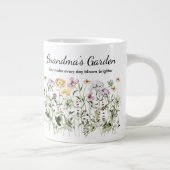 お名前入りおばあちゃんの庭 母の日  ジャンボコーヒーマグカップ (右)