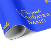 お名前入りでお祝い！卒業おめでとうございます！大きくて見やすいプリント ラッピングペーパー (ロールコーナー)
