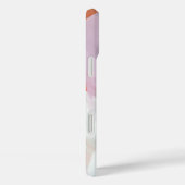 お名前入りのカラフルな抽象花アート Case-Mate iPhoneケース (裏面 / 右)