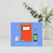 お名前入りのサンキューポストカード（横型） ポストカード (スタンド正面)