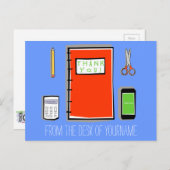 お名前入りのサンキューポストカード（横型） ポストカード (正面/裏面)