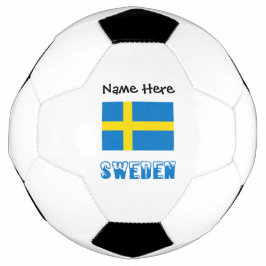 お名前入りのスウェーデン国旗サッカーボール サッカーボール
