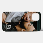 お名前入りフォトパパ最高の父いつもありがとうオーバーレイ Case-Mate iPhoneケース (裏面 (横))