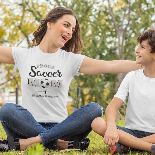 お名前入りプロサッカー母Tシャツ Tシャツ