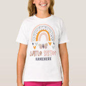 お名前入りリトルシスター かわいい虹 Tシャツ (正面)