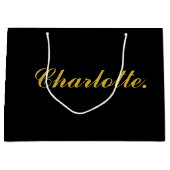 お名前入り大型ギフトバッグ ラージペーパーバッグ (正面)