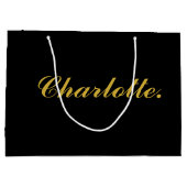 お名前入り大型ギフトバッグ ラージペーパーバッグ (裏面)