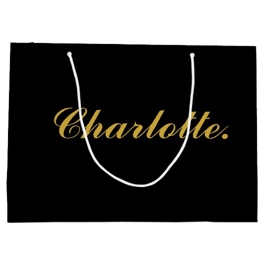 お名前入り大型ギフトバッグ ラージペーパーバッグ (裏面)