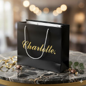 お名前入り大型ギフトバッグ ラージペーパーバッグ