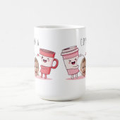 お名前入り赤ちゃんの1歳の誕生日フォト コーヒーマグカップ (中央)