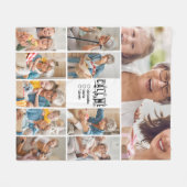 お名前入り10枚フォト ミミ プレゼント フリースブランケット (正面(横))