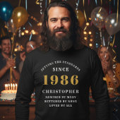 お名前入り40歳の誕生日 1986 名前を追加 Tシャツ