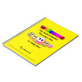 お名前入り ウェルカム クラス ノートブック (左側)