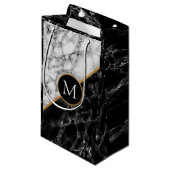 お名前入り オーダーメイド あなたの文字 ギフトバッグ 大理石 (正面アングル)