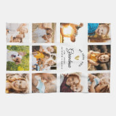 お名前入り モダンな写真でおばあちゃんに愛を伝える  キッチンタオル (横)