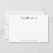 お名前入り モダン幾何学 ステーショナリー サンキューカード (正面)