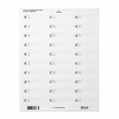 お名前入り モノグラム 返送先ラベル ラベル (フルシート)