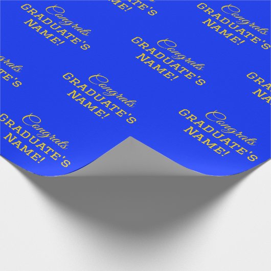 お名前入り 卒業おめでとうございます! 見やすい大きな文字 ラッピングペーパー (角)