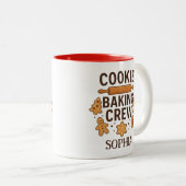 お名前入り Cookie Baking Crew – オリジナルネーム ツートーンマグカップ (正面右)