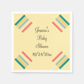 お名前入り Let's Get Beachy  スタンダードカクテルナプキン (正面)