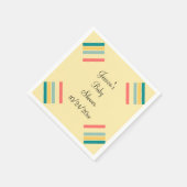 お名前入り Let's Get Beachy  スタンダードカクテルナプキン (角)