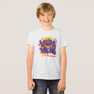 お名前入り Loud And Wrong Tシャツ、ガチョウの子供へのギフト トライブレンドTシャツ