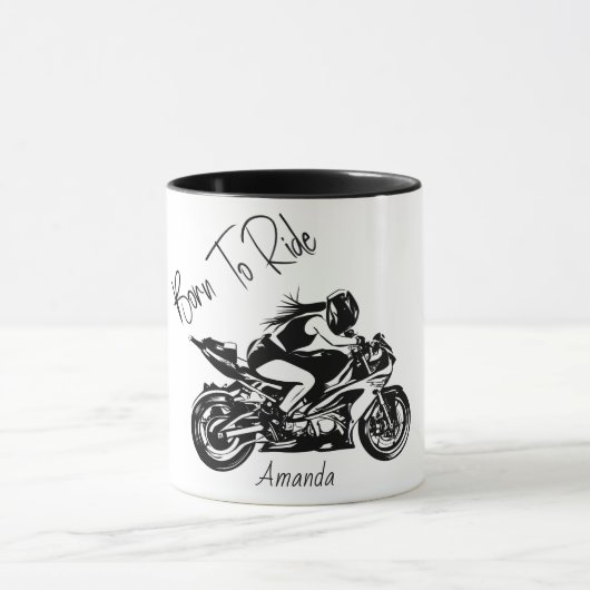 お名前入りBorn To Ride マグカップ (中央)