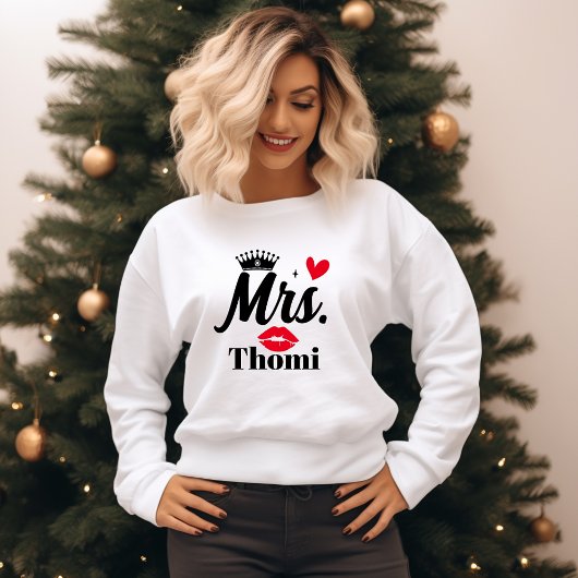 お名前入りMrs. ウェディングアイテム レディース Tシャツ