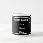 お名前入りProud Parent of コーヒーマグカップ (中央)