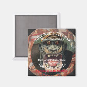 お名前入りTikiバー Your City＆State T-Shirt マグネット (正面/裏面)