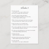 お名前威厳のあるの詳細 – 祈りの言葉カード 名刺 (裏面)