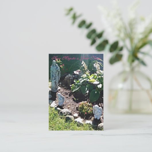 お名前威厳のあるの詳細 – 祈りの言葉カード 名刺 (スタンド正面)