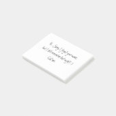 お名前忘れすまない！デートすることラブ白黒 ポストイット (アングル)