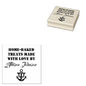 お名前焼いたで愛で作ったお菓子 ラバースタンプ (押印)