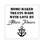 お名前焼いたで愛で作ったお菓子 ラバースタンプ (インプリント)