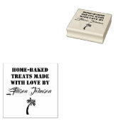 お名前焼いたで愛で作ったお菓子 ラバースタンプ (押印)