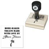 お名前焼いたで愛で作ったお菓子 ラバースタンプ (押印)