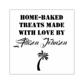 お名前焼いたで愛で作ったお菓子 ラバースタンプ (インプリント)