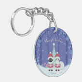 [お名前]のポイルーナクリスマス キーホルダー (正面左)