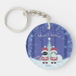 [お名前]のポイルーナクリスマス キーホルダー