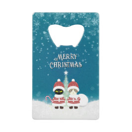 [お名前]のポイルーナクリスマス クレジットカード栓抜き