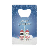 [お名前]のポイルーナクリスマス クレジットカード栓抜き (正面)