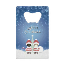 [お名前]のポイルーナクリスマス クレジットカード栓抜き