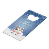 [お名前]のポイルーナクリスマス クレジットカード栓抜き (正面アングル)