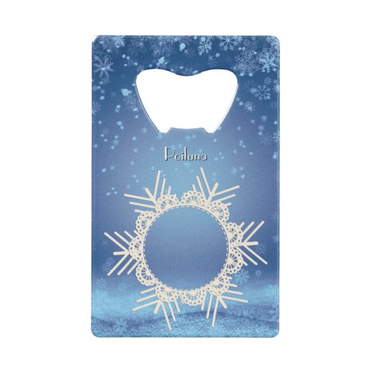 [お名前]のポイルーナクリスマス クレジットカード栓抜き (裏面)