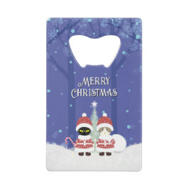 [お名前]のポイルーナクリスマス クレジットカード栓抜き