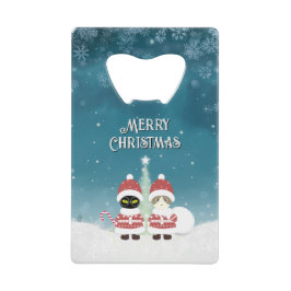 [お名前]のポイルーナクリスマス クレジットカード栓抜き